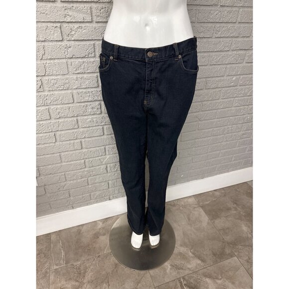 Ralph Lauren Women Dark Wash Straight Leg Jeans Size 10 - Picture 1 of 6